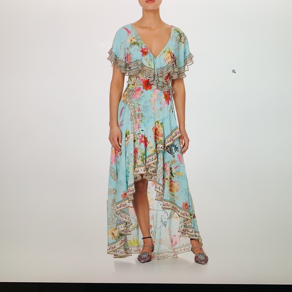 Camilla Blue and White Maxi Dress - Picture 7 of 14